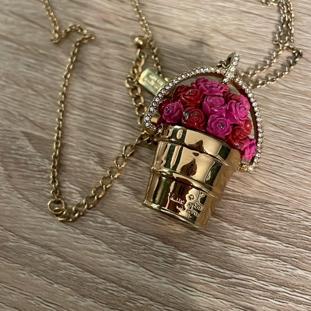 Kate Spade Pain the Town Rose Pendant Necklace